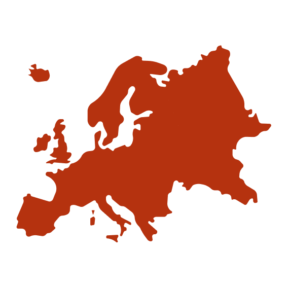 Map for locations of The Bloc in Europe